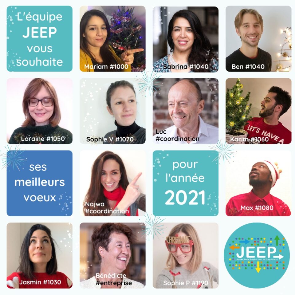 L'équipe JEEP vous souhaite ses meilleurs voeux pour l'année 2021